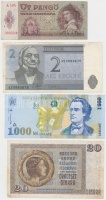 12db vegyes magyar és külföldi bankjegy T:vegyes
12pcs of mixed banknotes C:mixed