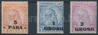 1914 Forgalmi értékek Mi 41, 44-45
