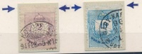 1881 2kr, 10kr hosszúra fogazott, felső tömbfogak R!