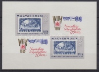 1965 WIPA-kisív vágott blokk (4.500)