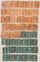 Franciaország / France 379 db régi és 23 db modernebb lebélyegzés, közte összefüggések / 379 pcs old and 23 modern cancellations