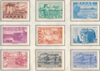 24 db görög bélyeg 1940-1944 emlékfüzetben