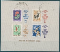 1965 Bélyegnap vágott blokk (4.500)