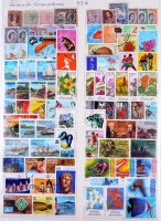 Grenada, Grenada-Grenadines bélyegek berakólapon (Mi EUR 93.-)