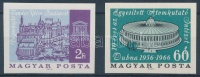 1966 Évfordulók - események (IV.) Atomkutató Intézet + Egészségügyi Világszervezet vágott bélyegek (2.400)