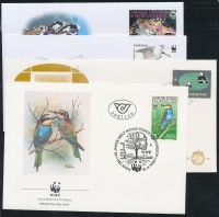 WWF kistétel 1984-2009 6 db FDC