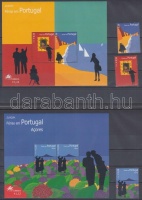 Portugál + Azori + Madeira 2004 Europa CEPT kiadások 3 blokk + 4 bélyeg