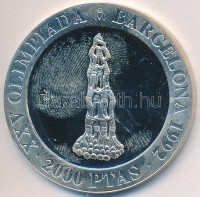Spanyolország 1990. 2000P Ag 'XXV. Nyári Olimpia Barcelona - Emberi piramis' T:PP ujjlenyomatos
Spain 1990. 2000 Pesetas Ag 'XXV Olympics Barcelona - Human pyramid' C:PP fingerprints
Krause KM#863
