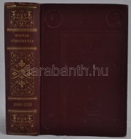Corpus Juris Hungarici. Magyar Törvénytár: 1000-1526. évi törvénycikkek. Bp., 1899, Franklin. (Grill K.) Gottermayer féle, vaknyomott, egészvászon kötésben,