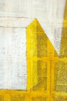 Szikora Tamás (1943-2012): Aventures. Vegyes technika, karton, jelzett, üvegezett keretben, 70×60 cm