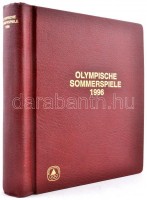 1996 Olimpiai játékok használt előnyomott falcmentes album sok lappal A-G-ig