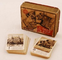 1942  Budapest quartett, 48 lapos kártyajáték, saját, sérült dobozában