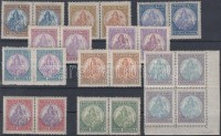 1921 Koronás Madonna sor párokban, 10.000K négyestömbben (14.000)