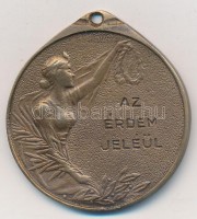 1940. 'Az érdem jeléül / P. V. S. K. Női Tőr 1940. Június III. díj' Br díjérem füllel (39mm) T:2 ph.