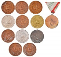 ~1960-1970. 'Galamb' díjérmek, egy mellszalaggal (12x) T:2,2-