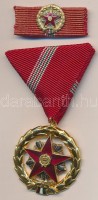 1964. 'Kiváló Szolgálatért Érdemrend' aranyozott, zománcozott Br kitüntetés mellszalagon, szalagsávval és miniatűrrel, dísztokban T:1-
NMK 615