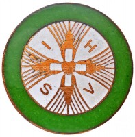 DN 'IHSV (In hoc signo vinces)' zománcozott fém jelvény (26mm) T:2