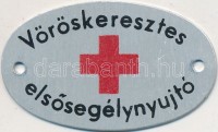 DN 'Vöröskeresztes elsősegélynyújtó' fém jelvény (27x45mm) T:2