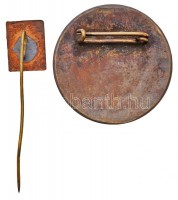 DN 'Petőfi terv' zománcozott jelvény + '5 év a Magyar Zenekultúra Szolgálatában' fém jelvény (29mm) T:2
