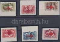 1957 Vöröskereszt (IV) vágott ívszéli sor (25.000)