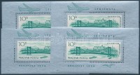 1964 Erzsébet híd blokk zárt fogazással 4 x (12.000)
