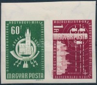 1958 Postaügyi Értekezlet vágott ívszéli pár (3.000)