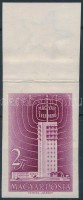 1958 Televízió (I) vágott ívszéli bélyeg (3.000)