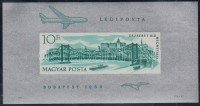 1964 Erzsébet híd vágott blokk (20.000)