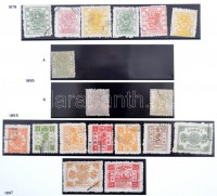 Kína, Kínai Népköztársaság 1878-1970 ~ 1.000 különféle bélyeg sok jobb értékkel házi készítésű albumban / China + PRC ~ 1.000 different stamps 1878-1970 with better values in album