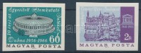 1966 Évfordulók - események (IV.) Atomkutató Intézet + Egészségügyi Világszervezet vágott bélyegek (2.800)