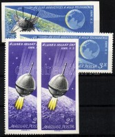 1966 Luna 9 fogazott + vágott sor (2.600) +  	
1969 Nemzetközi Művészettörténeti Kongresszus 1Ft vágott pár (2.400)