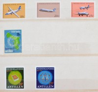 1964-1968 közötti bélyegek a Holland Antillák postájának az 1969-es tokioi UPU kongresszusra készített ajándék berakójában