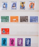 1964-1968 közötti bélyegek a Holland Antillák postájának az 1969-es tokioi UPU kongresszusra készített ajándék berakójában