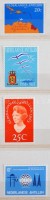 1964-1968 közötti bélyegek a Holland Antillák postájának az 1969-es tokioi UPU kongresszusra készített ajándék berakójában