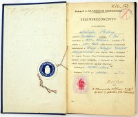 1942 Mollay Károly nyelvész és más oktatók aláírásai tanárképző intézeti leckekönyvben