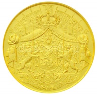 Belgium 2003. 'Baldvin 1930-1993' Au emlékérem dísztokban tanúsítvánnyal (11g/0.750/30mm) T:PP
Belgium 2003. 'Baudouin 1930-1993' Au commemorative medallion in case with certificate (11g/0.750/30mm) C:PP
