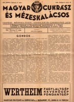 Magyar Cukrász és Mézeskalácsos. 1942. 6. szám.

