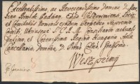 1752 Portós levél teljes tartalommal / cover with postage due with full content kézírásos / handwritten Földvár - Weszprimi