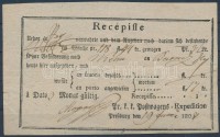 1808 Recepisse, nyomtatott / printed 'Preßburg'