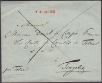 1817-1837 Franco piros / red 'V.F.OFEN' - Tengelitz