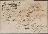 1818 Ajánlott franco / registered 'Szegedin' - Fünfkirchen