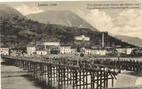 Lezhja-Lesh, temporary bridge with soldiers