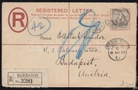 1892 Ajánlott levél Budapestre / Mi 47 on registered cover to Hungary