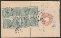 1893 Ajánlott levél Brit Guyanaba / Registered cover to British Guyana