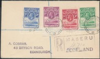 1936 Ajánlott levél / regsitered cover 'MASERU' - 'EDINBURGH'
