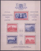 1943 Bélyegkiállítás magánkiadású blokk / Stamp Exhibition private issue block