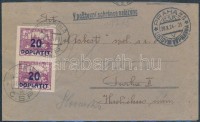 1924 Portós levél / cover with postage due