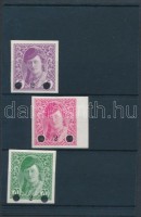 1919 Hírlapbélyeg vágott sor Mi 27-29