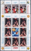 2001 Európa-bajnokság kisívpár / Mi 3044-3045 mini sheets (Mi EUR 400.-)