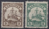 Karolinen 1915 Mi 21 + A21